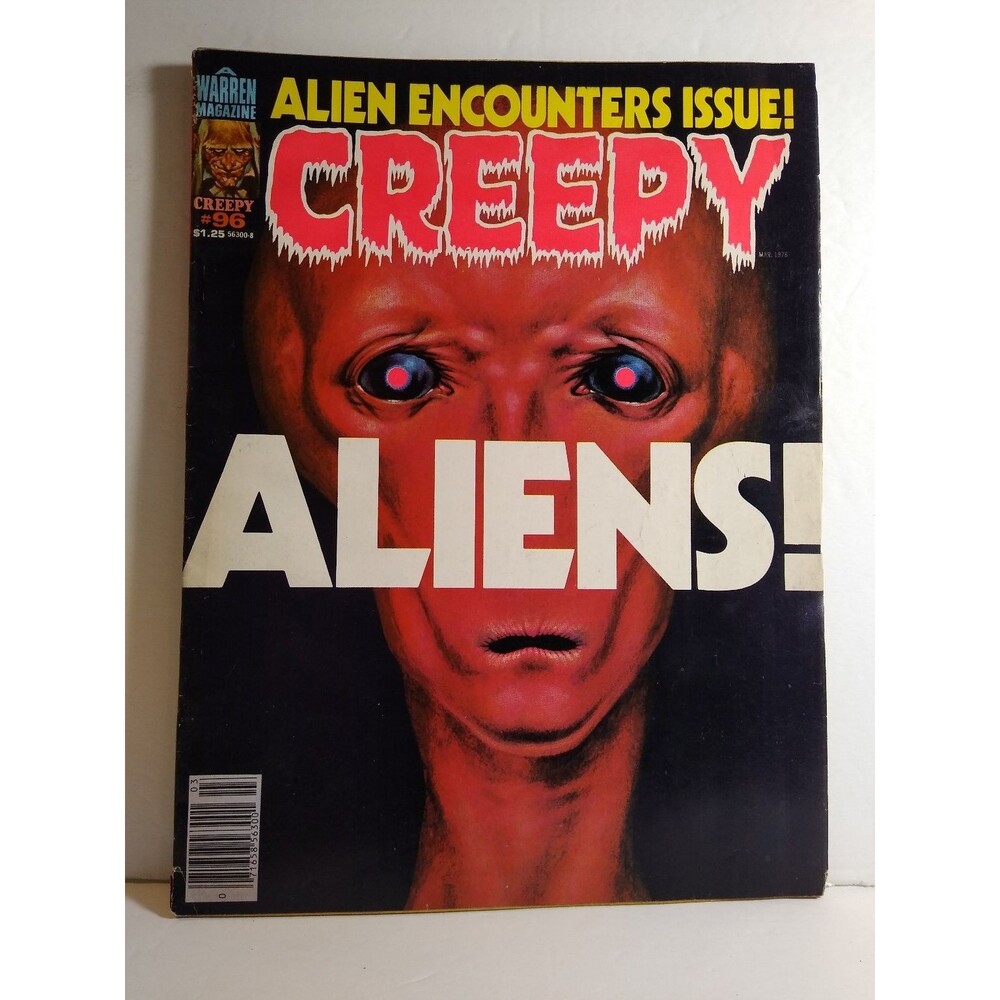Creepy #96 Warren Magazine Comic Book 1978 Alien Close Encounters Star Wars Ad